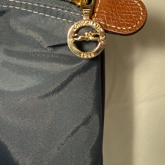 Longchamp Lepliage Blue Nylon Tote Shoulder Bag Foldable Design - Picture 14 of 16